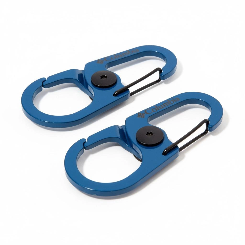 Columbia Dual Clip Carabiner 2li Set Çift Taraflı Mavi Paslanmaz Çelik Karabin GSO0043