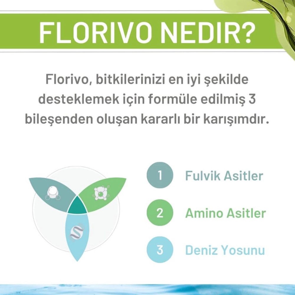 İNDİGO FLORİVO - FLORIVO - TÜM BİTKİLER IÇİN AMİNO ASİTLER - DENİZ YOSUNLARI - FULVİK ASİTLER 1 LT