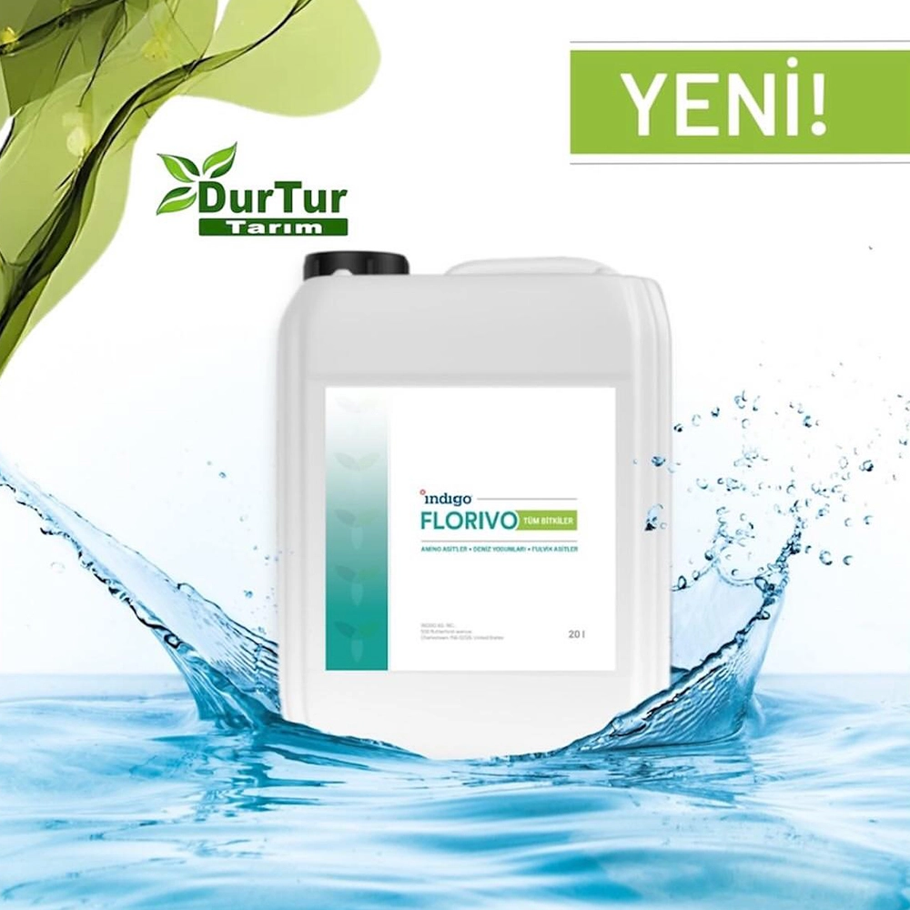 İNDİGO FLORİVO - FLORIVO - TÜM BİTKİLER IÇİN AMİNO ASİTLER - DENİZ YOSUNLARI - FULVİK ASİTLER 5 LT