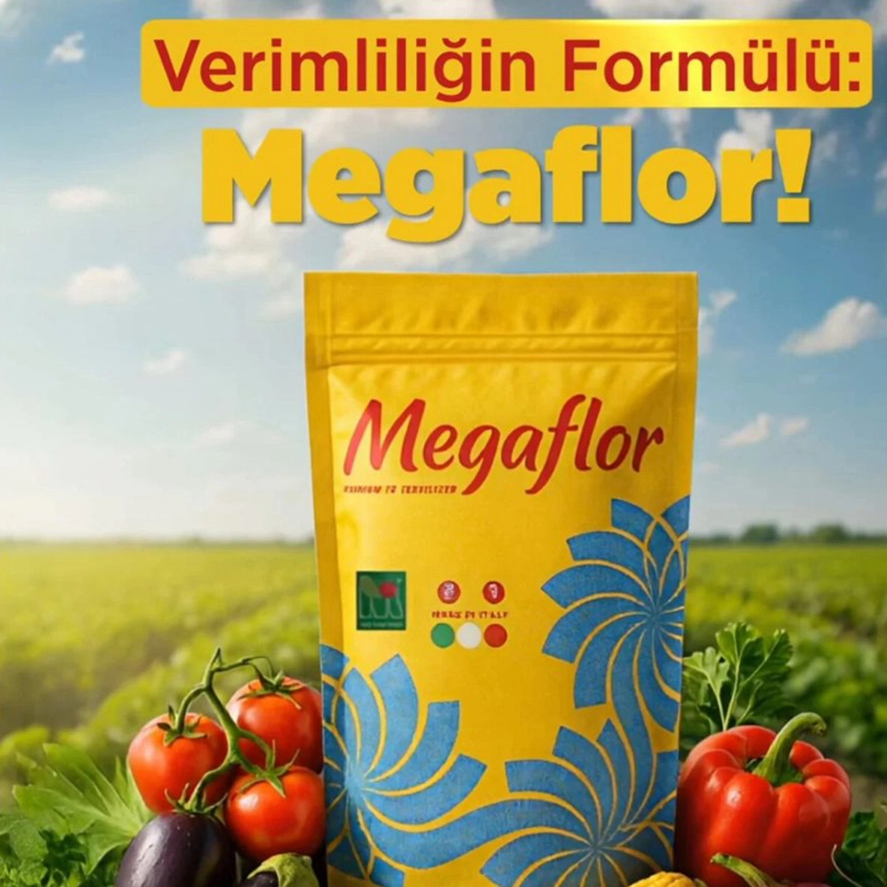 MUGAVERO MEGAFLOR MİX COMBİ YAPRAK GÜBRESİ 1 KG - BOR, BAKIR, DEMİR, MANGAN