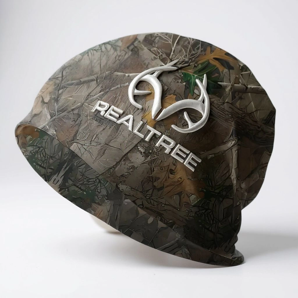 Realtree Ağaç/Yaprak Desenli Kamuflaj Bere 