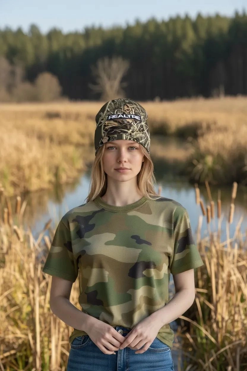 Realtree Haki Renk Kamuflaj Bere 