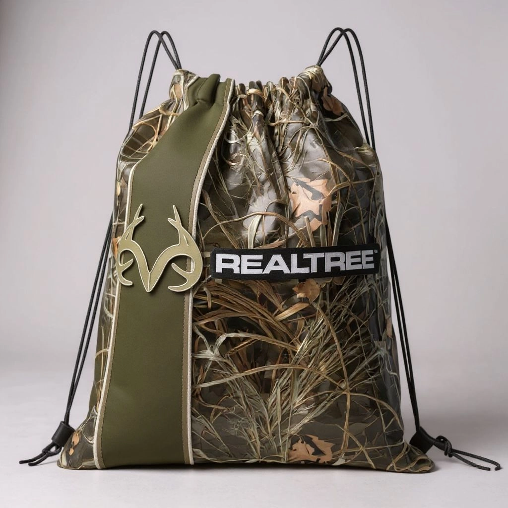 Realtree Kamuflaj Outdoor Çantası - Camo Outdoor Sırt Çantası Basic - Drawstring Sırt Çantası