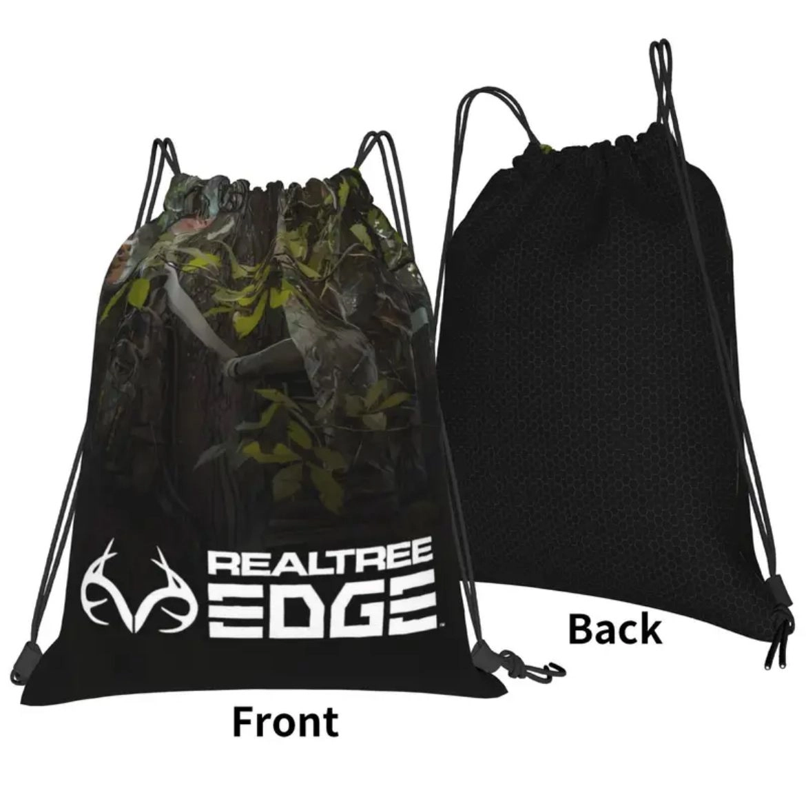 Realtree Kamuflaj Outdoor Çantası - Camo Outdoor Sırt Çantası Basic - Drawstring Sırt Çantası