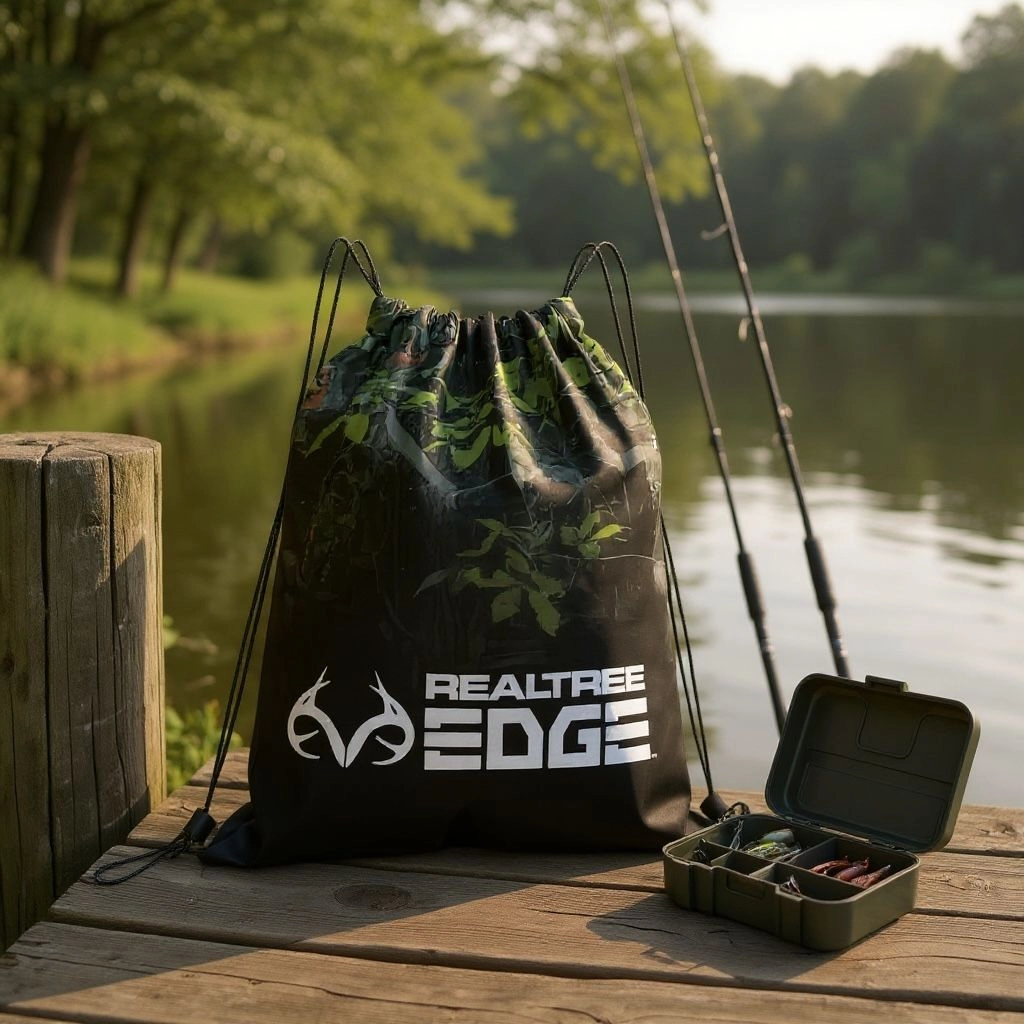Realtree Kamuflaj Outdoor Çantası - Camo Outdoor Sırt Çantası Basic - Drawstring Sırt Çantası