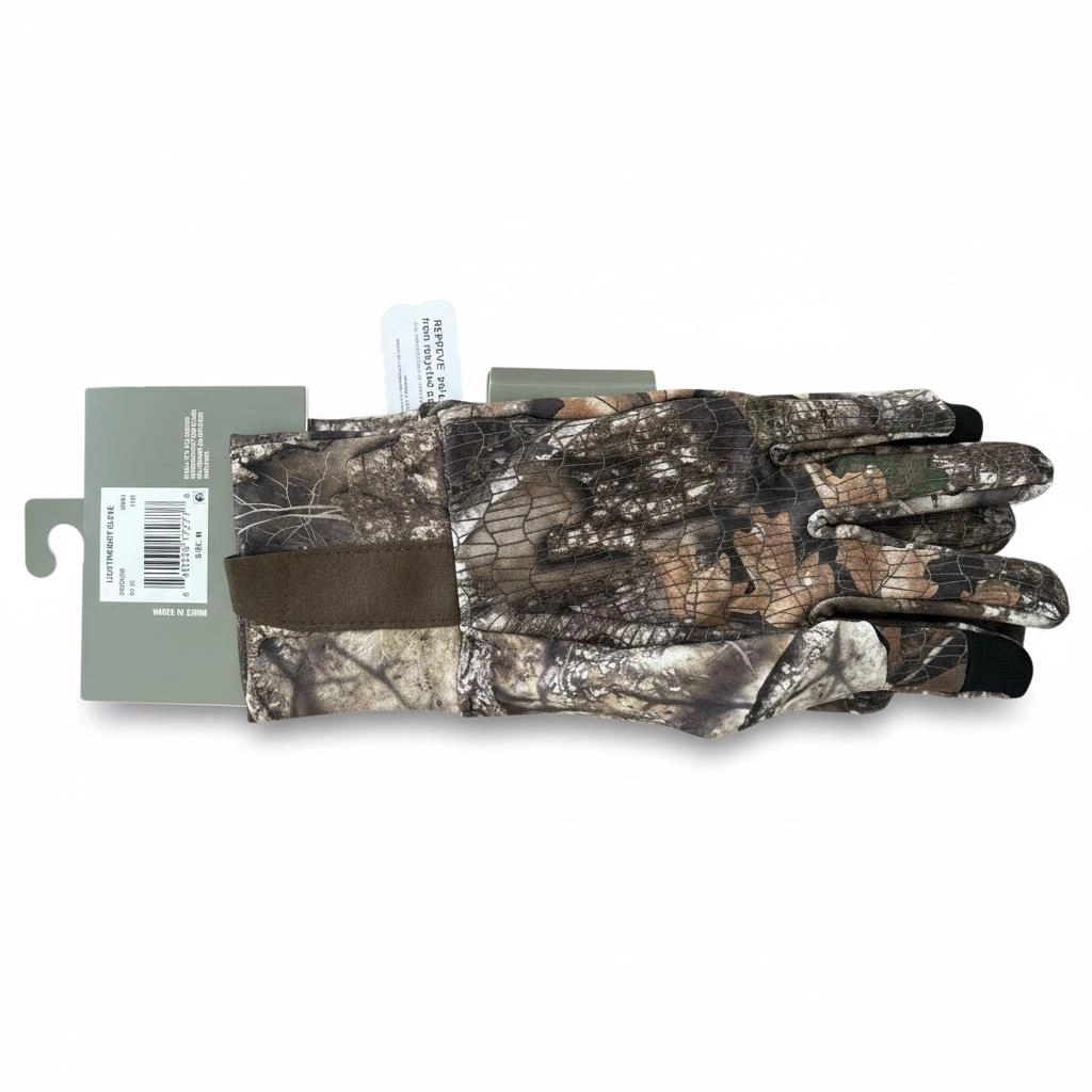 Realtree APX Hafif Avcı Eldiveni Dokunmatik Ekran Uyumlu Kaymaz Av Eldiveni RT-0001-APX M/L Beden