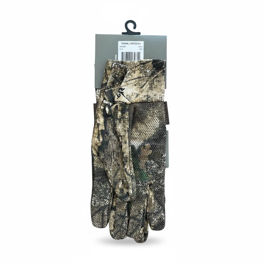 Realtree Edge Erkek Termal Esnek Avcı Eldiveni Kaymaz Avuç İçi Kışlık Av Eldiveni
