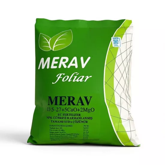 ICL MERAV 12-5-27 + 5CaO+2MgO NPK GÜBRESİ TAMAMI SUDA ÇÖZÜNÜR 