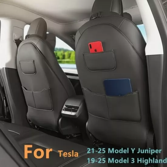 Model Y ve 3 (Juniper Uyumlu) Koltuk Arkası Anti-Kick Koltuk Koruyucu Kılıf 1 Adet