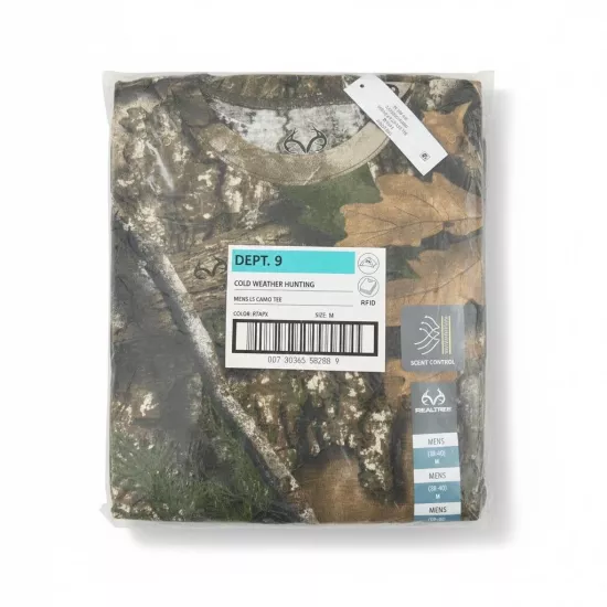 Realtree RTAPX APX Kamuflaj Kısa Kollu Koku Kontrollü Outdoor Teknik Üst