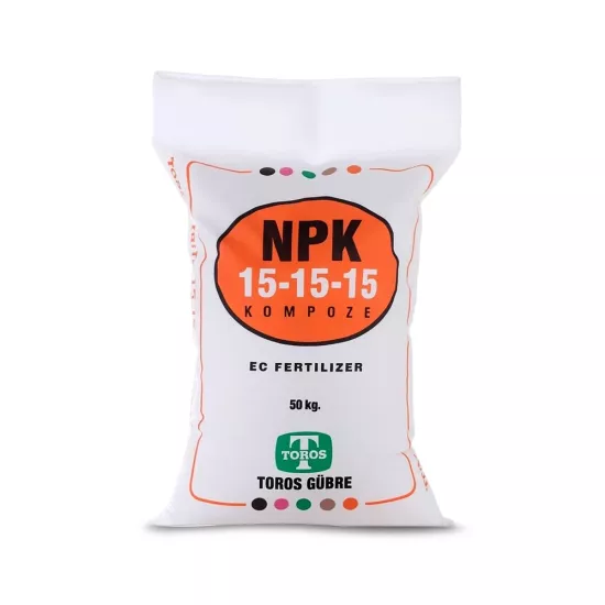DURTUR TARIM - TOROS GÜBRE 15-15-15+ZN KÜKÜRTLÜ KOMPOZE 50 kg