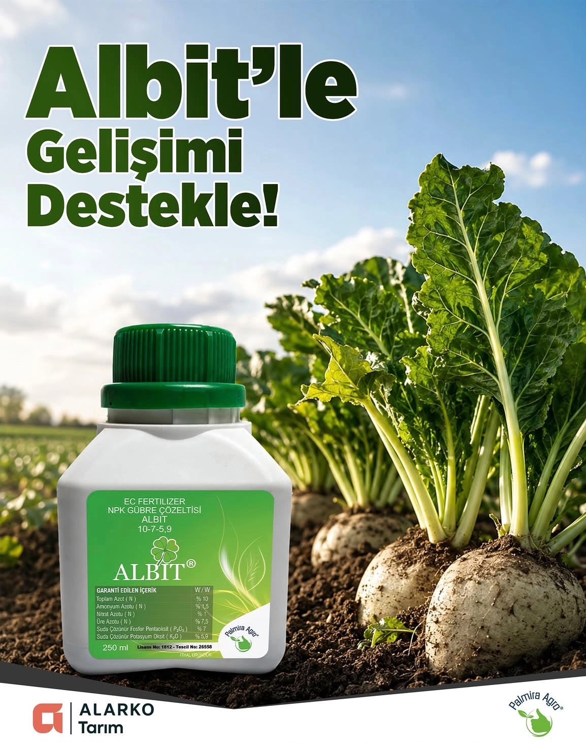 ALBİT YAŞATAN DAMLA NPK GÜBRE ÇÖZELTİSİ 250 ML